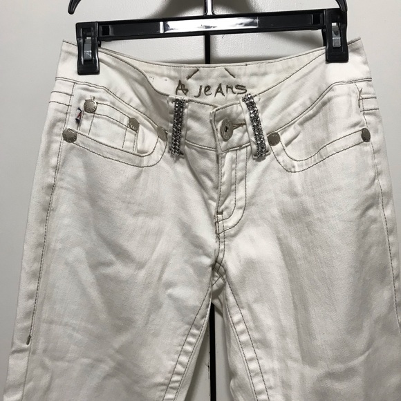 AB Jeans Capri White Size 7 - Picture 3 of 7